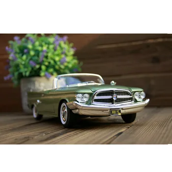 Отлитый под давлением 1/18 для Chrysler 300F 1960 года, классическая винтажная модель из металлического сплава, игрушки, автомобиль для коллекций