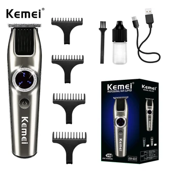 Парикмахерская Kemei KM-603, новый трансграничный ЖК-дисплей LDE, цифровой дисплей, бритва, электрические ножницы, USB-зарядка, машинка для стрижки волос