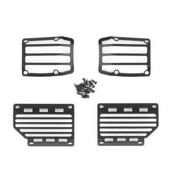 Передний Задний абажур из нержавеющей стали, металлическая крышка лампы, модифицированная деталь для Jimny Parts, аксессуары для радиоуправляемых автомобилей