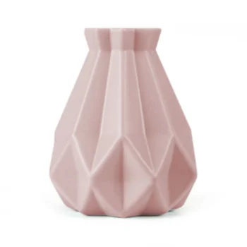 Пластиковая ваза Молочно-белая Имитация декоративных ваз, стойкий держатель для цветов, Керамический цветочный горшок для украшения домашнего рабочего стола