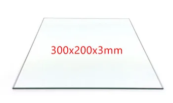 Поверхность для печати из Боросиликатного стекла 300x200 мм RepRap 3D принтер Prusa i3 Обновление 3D принтера CraftBot XL