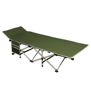 Портативная Экипировочная Военная Походная Кроватка Camping Bed с Боковой Сумкой для Хранения для Взрослых