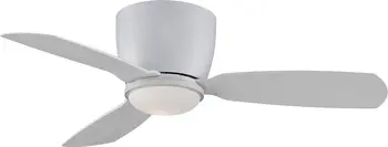 Потолочный вентилятор Embrace с лопастями и комплектом светодиодной подсветки 44 дюйма- Матово-белый