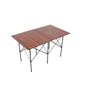 Походный стол, коричневая портативная складная уличная мебель