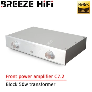 Предусилитель BREEZE HIFI MASTER C7.2 Сварен вручную из немецкого трансформатора Block мощностью 50 Вт и американской припойной проволоки ALPHA