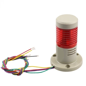 Промышленная сигнальная вышка, защитная лампа постоянного света с зуммером, 1 слой с основанием 24 В 220 В