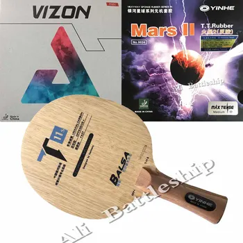 Профессиональная комбинированная ракетка для настольного тенниса Yinhe T11S T11s T-11S с лезвием Joola VIZON и губкой для пинг-понга Yinhe Mars II
