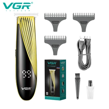 Профессиональная машинка для стрижки волос VGR, Перезаряжаемый Триммер для бороды, Беспроводной Электрический Триммер для стрижки мужчин V-959