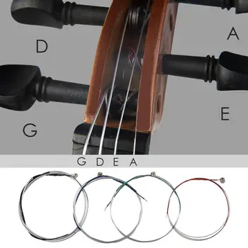 Профессиональный набор струн для скрипки 4шт для замены струн для скрипки 3/4 4/4 1/2 1/4 1/8 Аксессуары для музыкальных инструментов