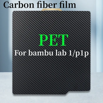 ПЭТ-Лист PEI Для 3D-принтера Bambu Lab X1 X1C p1p Hot Bed Build Plate Двухсторонний Пружинный Стальной Лист P1P Обновление Углеродистой Пластины