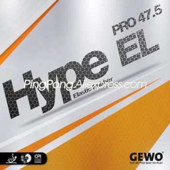 Резина для настольного тенниса GEWO HYPE EL PRO 47,5 (сделано в Германии) Оригинальная губка для пинг-понга GEWO HYPE EL