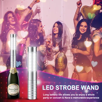 Светодиодная стробоскопическая палочка, бутылка шампанского, Многоразовый светодиодный светильник для вечеринки, ночного клуба, концерта в баре KTV, светодиодная флешка, флешка, батон