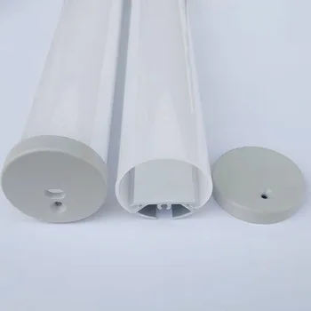 светодиодный круглый алюминиевый канал Диаметром 30/60 мм из круглого алюминия; подвесной световой профиль с опаловым матовым рассеивателем из ПК на 360 градусов