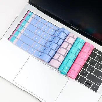Силиконовый чехол для клавиатуры Macbook Pro 13 2021 2020 2019 M1 Air 13 A2337, чехол для экрана, защитная пленка из ТПУ, ЕС, США-Enter