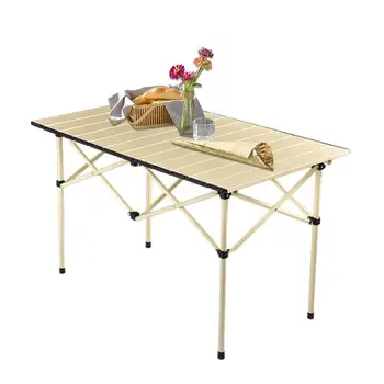 Складной стол для пикника, легкий походный стол, сумка для переноски, износостойкий Складной обеденный стол, прочный несущий стол