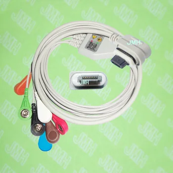 Совместим с холтеровским кабелем GE seer light 2008594-004, состоящим из 7 отведений ЭКГ-кабеля и подводящего провода, IEC или AHA, защелки или зажима.