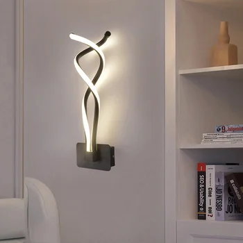 Современный Минималистичный светодиодный настенный светильник Для украшения домашнего интерьера, используется Для Гостиной, Спальни, постельных принадлежностей и украшения подсветки
