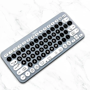 Ультратонкий силиконовый чехол для клавиатуры MMDW, совместимый с мультиустройством Logitech K380 Magic Keyboard Protective Skin US Layout