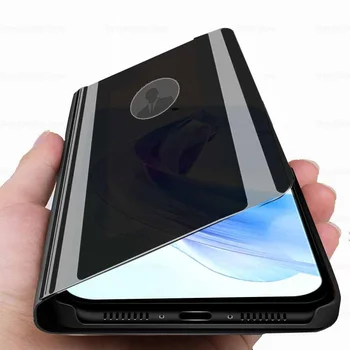Умный зеркальный Магнитный Флип-кожаный чехол для телефона Honor 90 Lite 90Lite Honor90Lite 5G Чехол-книжка с подставкой в виде ракушки 6,7 дюйма