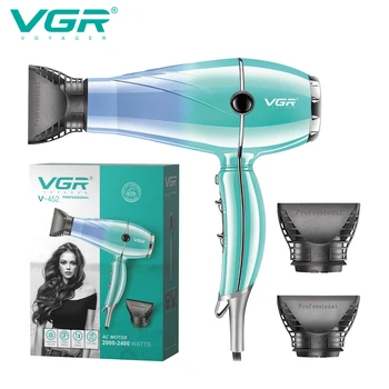 Фен для волос VGR Профессиональный Фен с отрицательными ионами, фен для волос, горячая и холодная регулировка, Проводной фен для волос V-452