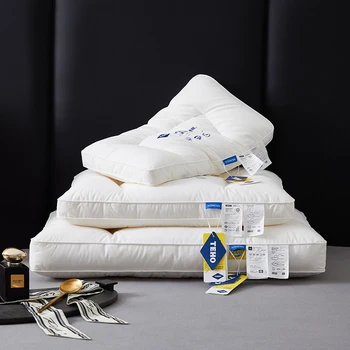 Хлопковая антибактериальная трехмерная подушка для защиты шеи Core Home Sleep Pillow Пушистая дышащая массажная подушка