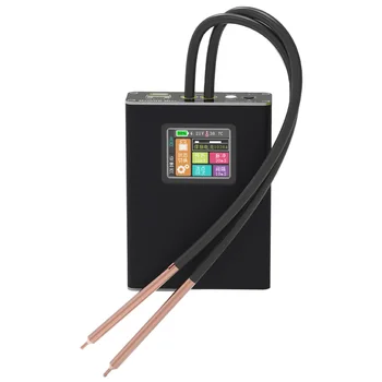 Цифровой дисплей Цветной экран Портативный Аппарат для точечной сварки Ручные Инструменты Зарядка литиевой батареи DIY Полный набор аксессуаров