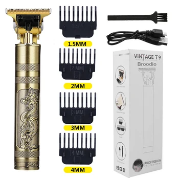 Электрическая машинка для стрижки волос T9 USB, перезаряжаемая машинка для стрижки Волос, Мужская бритва, Триммер для мужчин, профессиональные парикмахерские триммеры для бороды