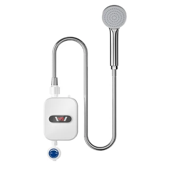 Электрический водонагреватель мощностью 3500 Вт для ванной комнаты Безцилиндровый водонагреватель С индикацией температуры EU Plug