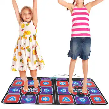 Электронный танцевальный коврик для двух игроков, Портативный Музыкальный Ритм, Танцевальный коврик, Интерактивный Игровой Танцевальный коврик, игрушка для детей и взрослых